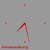 Best call rates from Australia to SOUTH AFRICA. This is a live localtime clock face showing the current time of 11:28 am Sunday in Johannesburg.